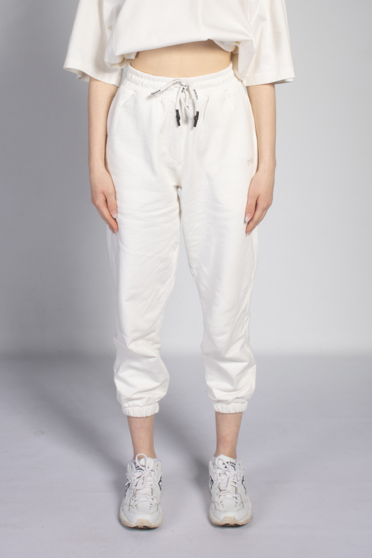 Core White Track Pants