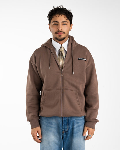 Mocha Zipped Hoodie