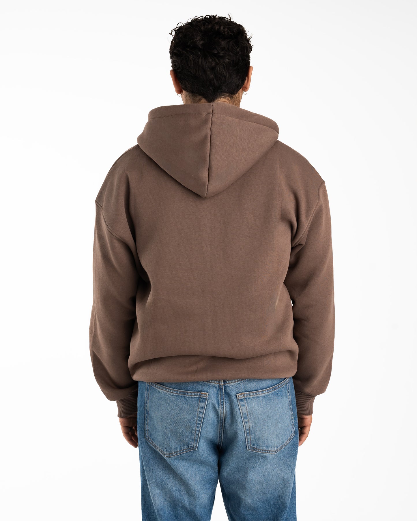 Mocha Zipped Hoodie