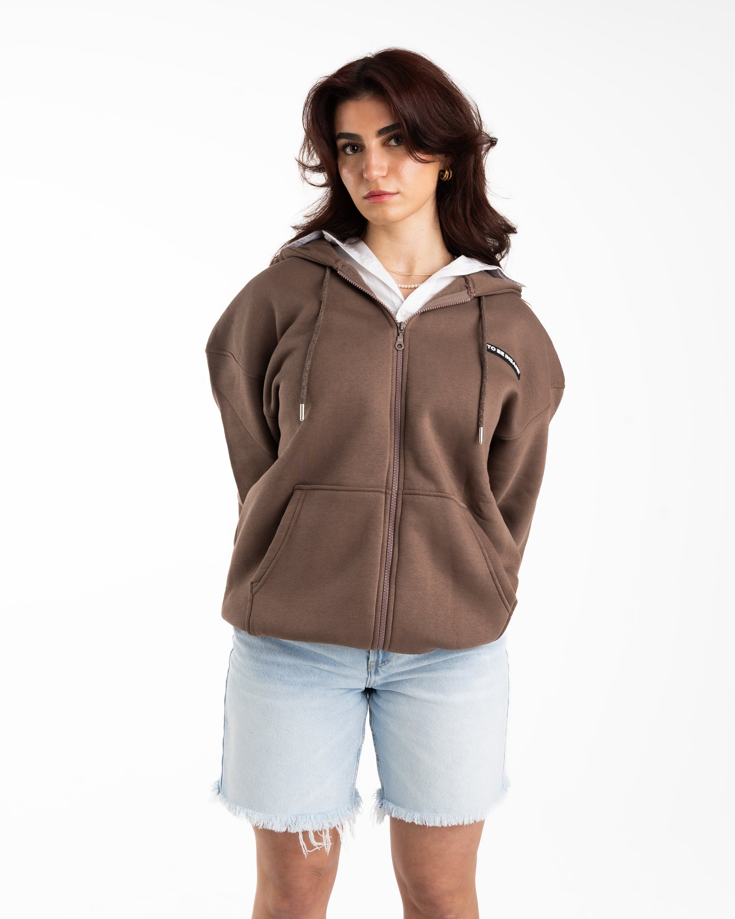 Mocha Zipped Hoodie