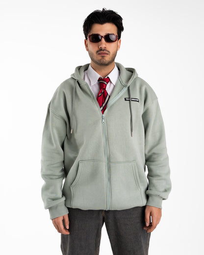 Leaf Zipped Hoodie