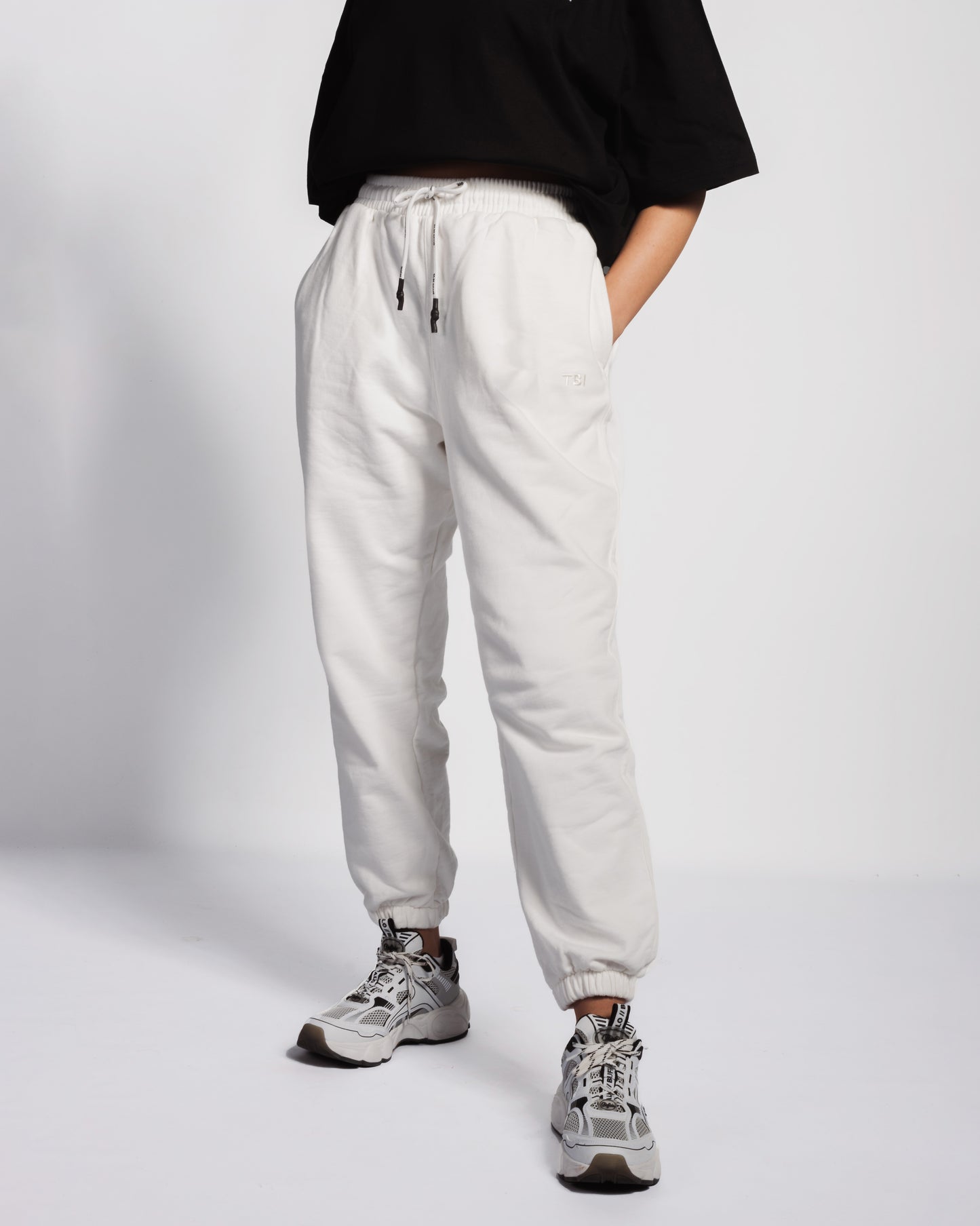 Core White Track Pants 