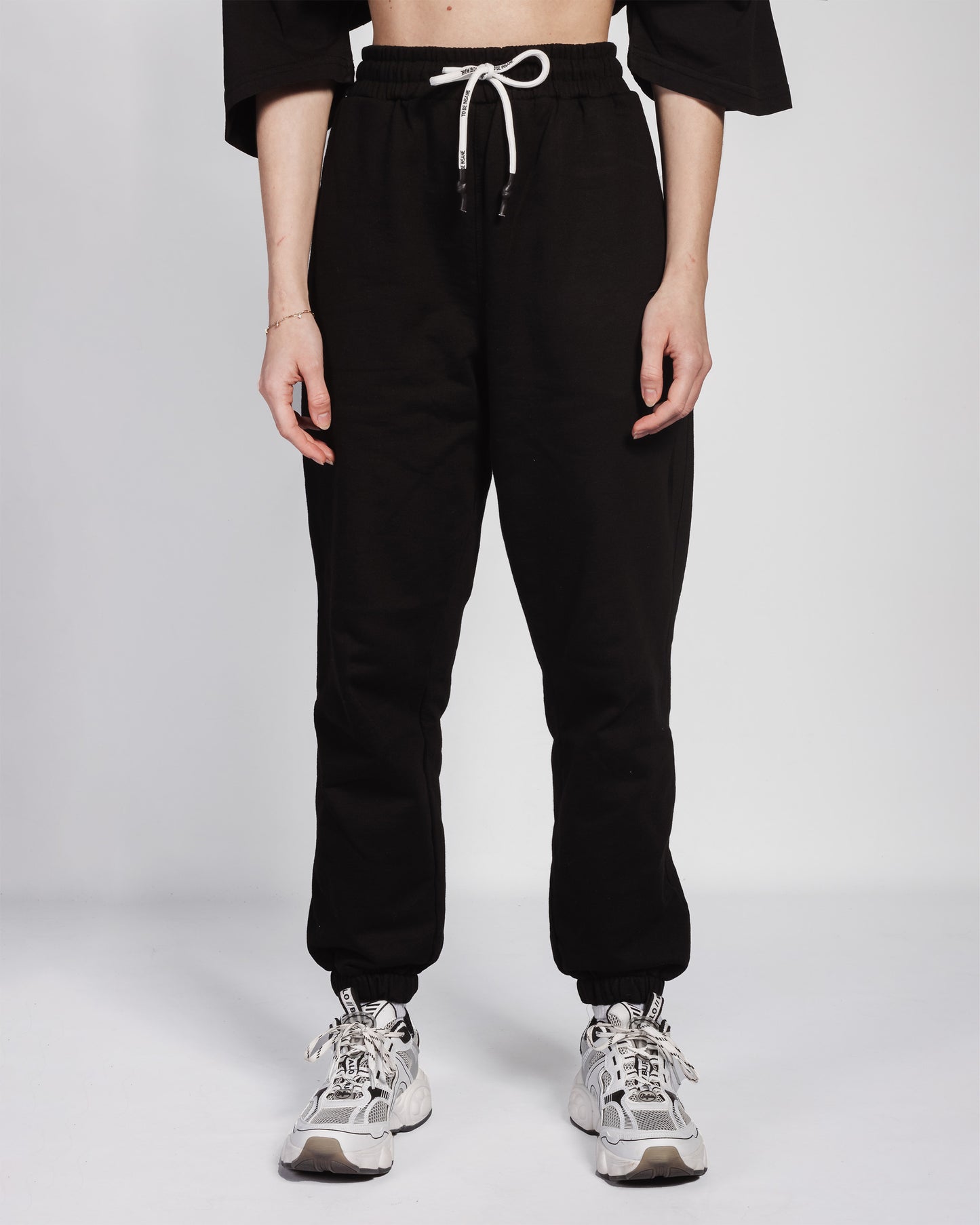 Core Black Track Pants